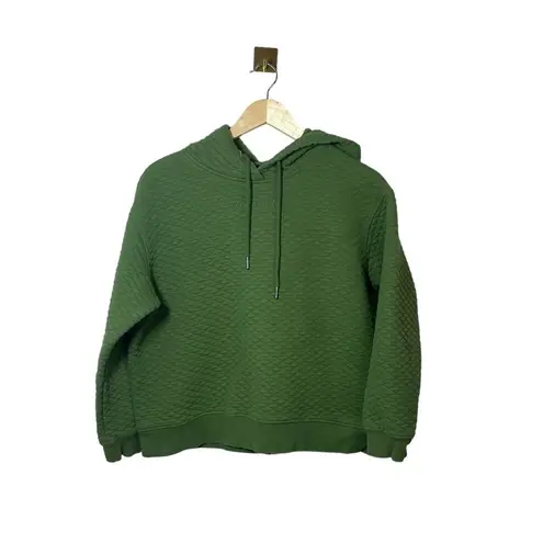 Zyia Active Women’s Pine Quilted Pullover Hoodie in Green Size M