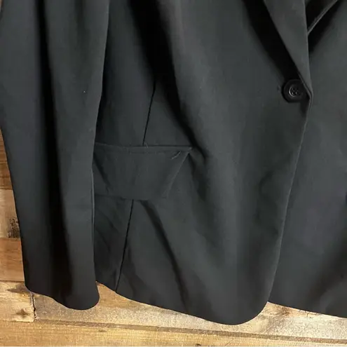 Ashley Stewart Black Blazer With Ruched Shoulders Size 26/28