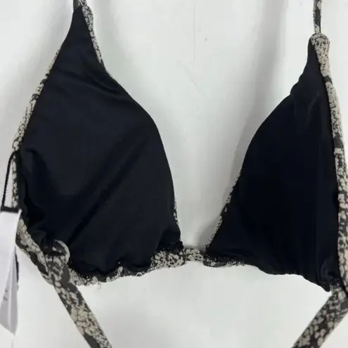 ANDIE NWT Swim String Bikini Top Textured Snakeskin Print Size Medium M NEW