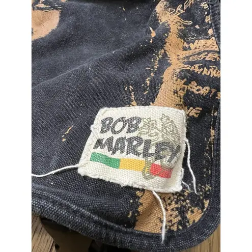 Zion Rootswear Bob Marley Canvas Satchel Bag Unisex Adult Black