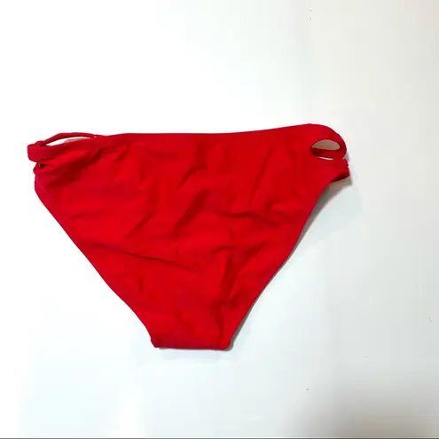 California Waves Red strappy bikini swim bottom