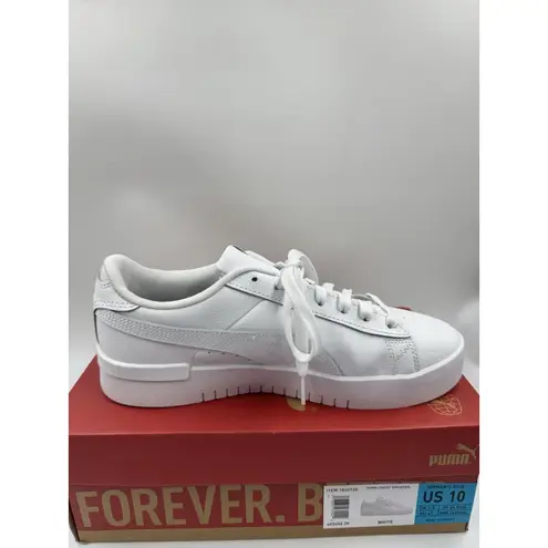Puma  Court Sneaker, White, Women's Casual Low Top Leather Shoes Size 10