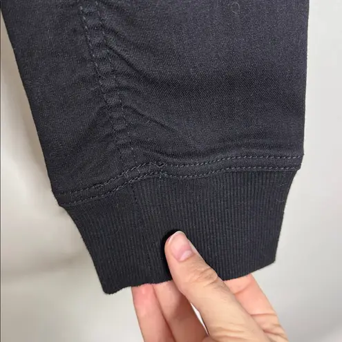 Gap 1969 Japanese Stretchy Slim Skinny Drawstring Waist Black Jogger Jeans sz 0