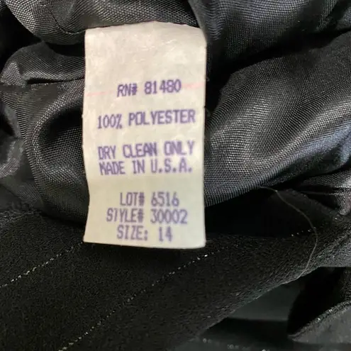 Vintage Gantos Women's Outfit Set Blazer and Mini Dress Black Size 14 NWT