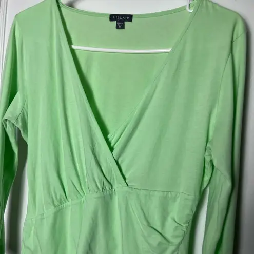 Lilla P Women's Bright Green Deep V