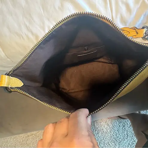 Coach  Mustard Yellow Leather Shoulder Bag