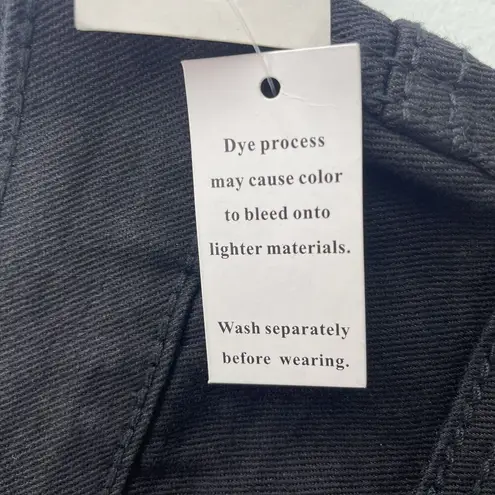 Red Rivet Junior 11 Flare Jeans Black Flap Embroidered Pockets Mid Rise Stretch - Image 12