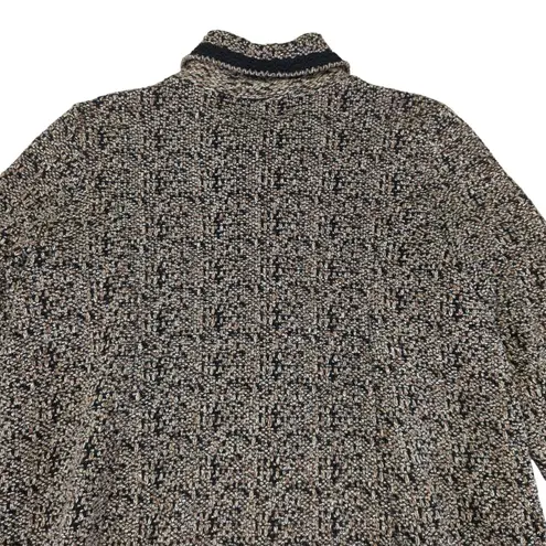 Vintage Willow Tweed Blazer Jacket Button Front Sweater Shacket Women's Medium Brown