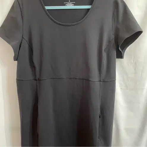 Duluth Trading Co Women’s XL Black Short Sleeve Spandex Blend Dress