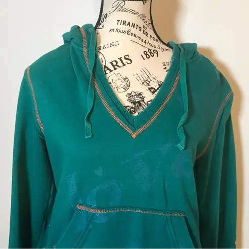 TOUCH by ALYSSA MILANO OFFICIAL MIAMI DOLPHINS HOODIE WITH KANGAROO POCKET SZ LG Blue