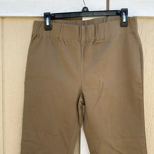 Soft Surroundings Tan Pull On Metro Legging Pants 27431 Size Small Stretch Snap