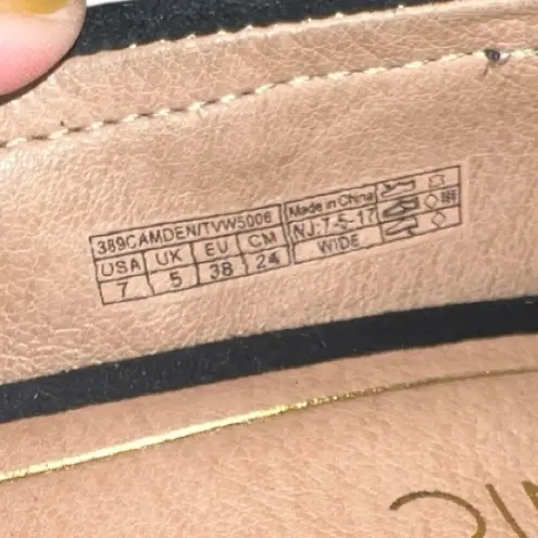 Vionic Camden Suede Wedge Heels Black Size 7 (Wide)