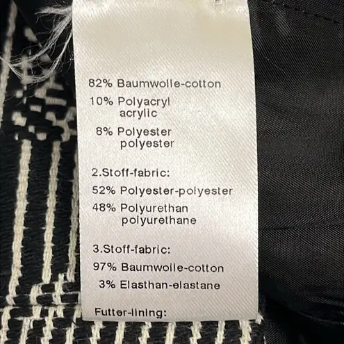 Akris Punto Black and White sleeveless tweed front zipper pockets Dress