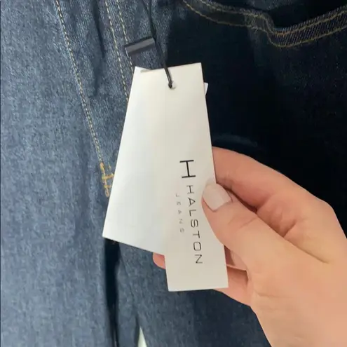 H by Halston H Halston mid rise straight dark indigo jeans sz 2