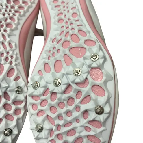 Thestron track shoes spikes distance running women’s sneakers size 7.5 White