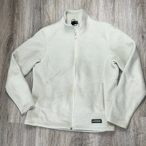 REI Light Beige Fleece Jacket Size Large