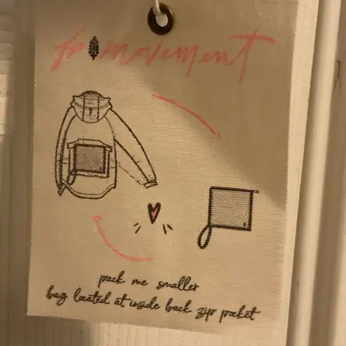 Free People Singing In The Rain Jacket Womens small Pastel Hooded Packable Multiple