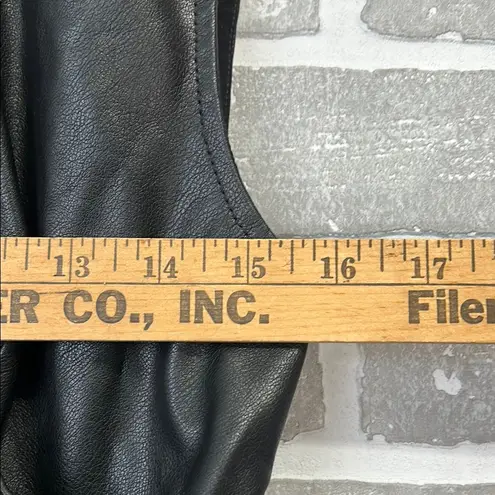 Maeve Faux Leather Wrap Mini Dress SOLD OUT ONLINE EUC