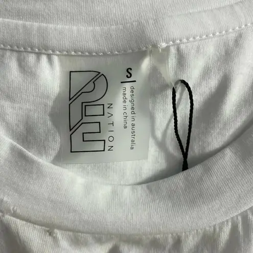 P.E Nation Base Load Tank Top in White Size Small *Flawed