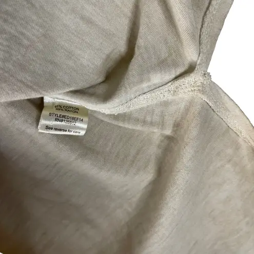 Aratta Silent Journey Women's Size Small Boho Tan Crochet Beaded Blouse