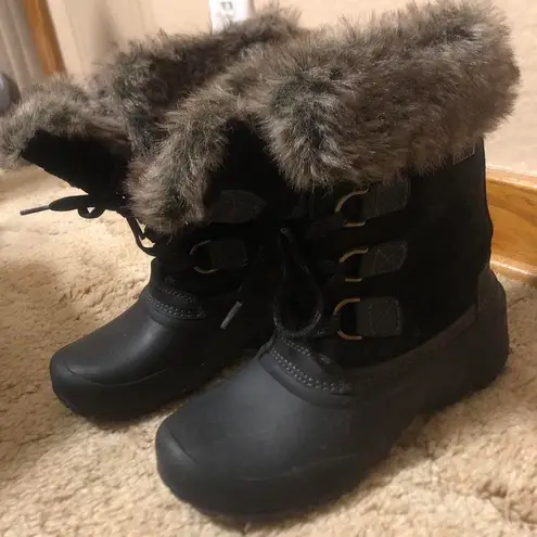 Khombu Slope Suede Faux Fur All-Weather Waterproof Boots