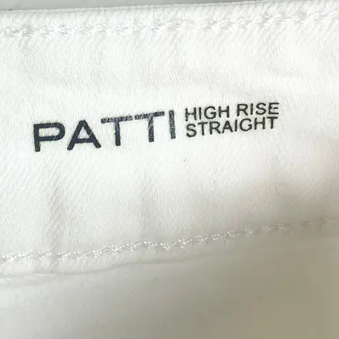 DL1961  Womens Patti High Rise Straight Jeans Donovan White Cotton Stretch 29