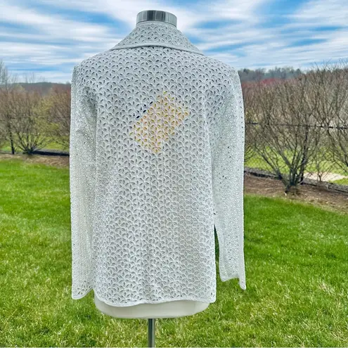 Susan Graver Eyelet Blazer Jacket