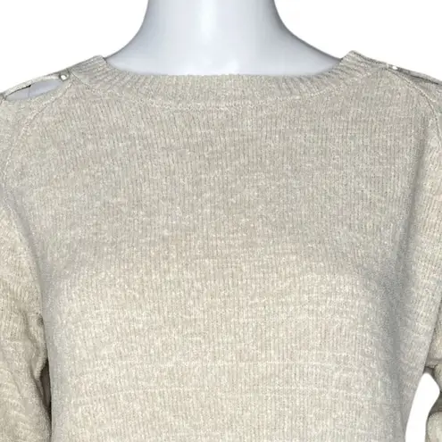 One Grey Day Sweater Women Extra Small XS Tan Updated Basic Boho Chic Minimalist