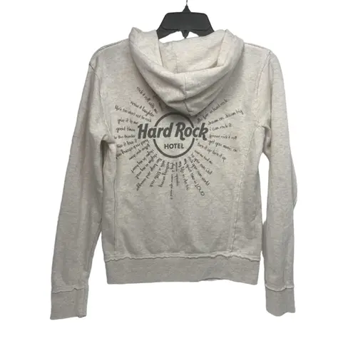 Hard Rock Cafe Hard Rock Daytona Beach Hoodie Light Beige Full Zip Small
