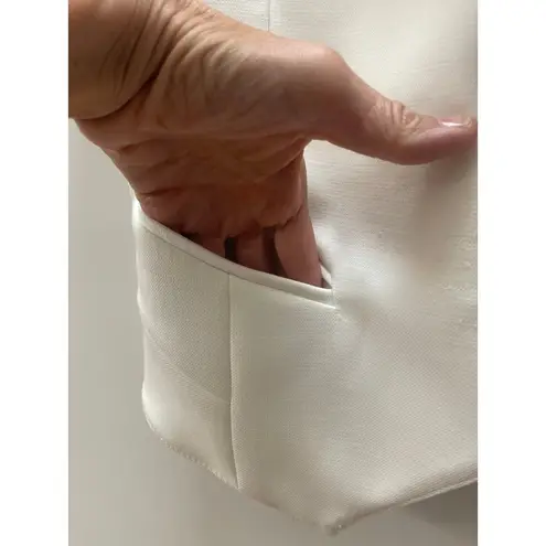 SMYTHE LES VESTES VINTAGE SHORT SLEEVE BLAZER SMALL White