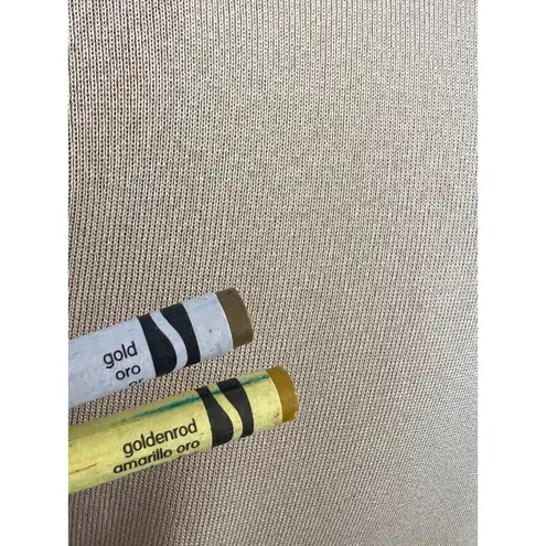 Misook Exclusively Cardigan Sweater size Medium womens Golden Knit Lagenlook