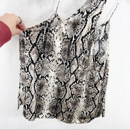 Cami NYC The Racer Charmeuse Snake Tank Top Silk XS