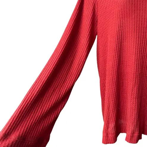 Anthropologie' Meadow Rue Burnt Orange Cowl Neck
Thermal Tee, Sz XL