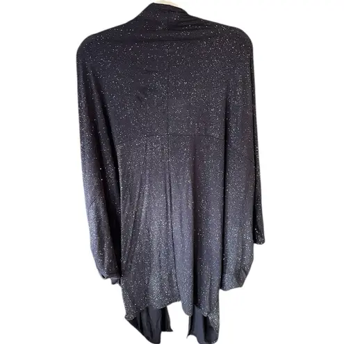 Chaser  Sparkly Navy Oversized Cardigan Cape – Size Medium (NWT) - Image 2