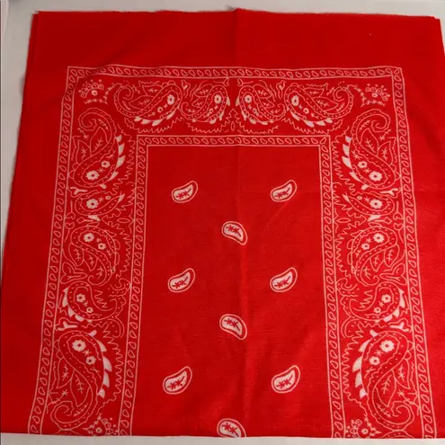 Wide Red Bandana Pattern Headband