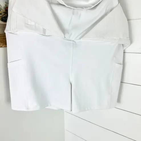 Athleta Fairway Golf Skort 16" Size 1X Bright White Tennis Athletic Running