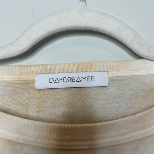 Daydreamer  Rolling Stones Rebel Tie Dye Cropped Graphic Tee Size Medium