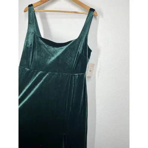 Birdy Grey Alex Velvet Maxi Dress XXL Emerald Green