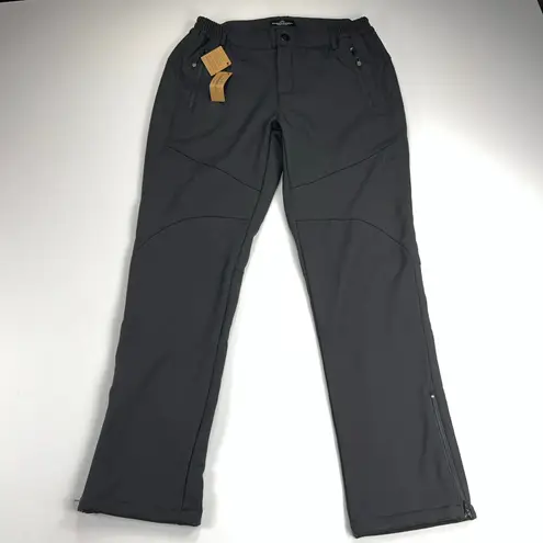 Northbound Gear Adventure Soft Shell Insulated Ski Snow Pants Black Size 8 Short