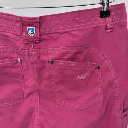 Kuhl Free Range Shorts Womens 12 Pink Cotton Nylon Blend Pockets