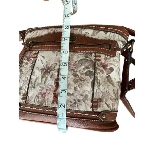 BOC Born Of Concept Cross Body Bucket Purse Bag Adjustable Strap Brown