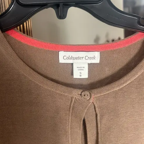 Coldwater Creek Womenโs Button Up Knit Cardigan Size Small NWT $72