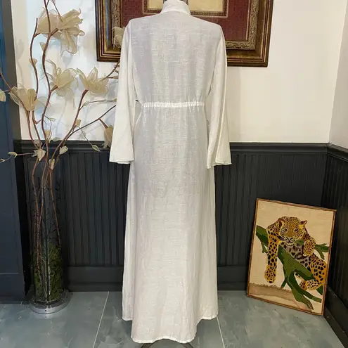 Puro Lino 100% Linen Italian Lagenlook Kimono Duster Coverup Dress