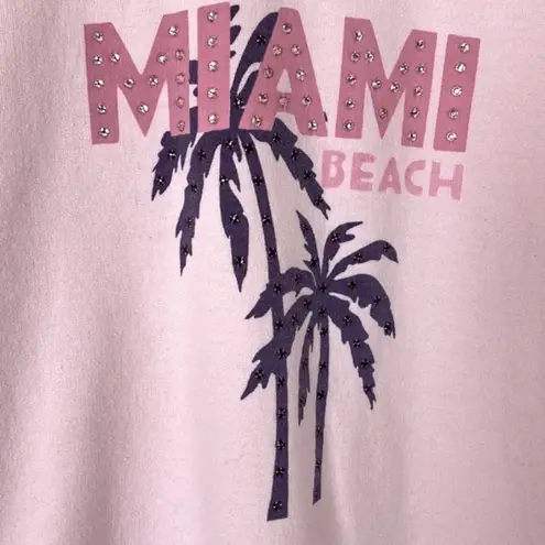 Alla Berman pink Miami crewneck sweatshirt XS