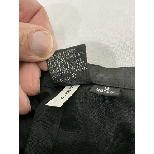 Womans Kasper ASL Size 8 Silk Green Black Pants & Jacket Career Set