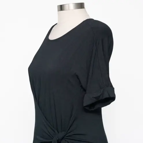 Nic+Zoe Knit Tie Dress Black Onyx Medium