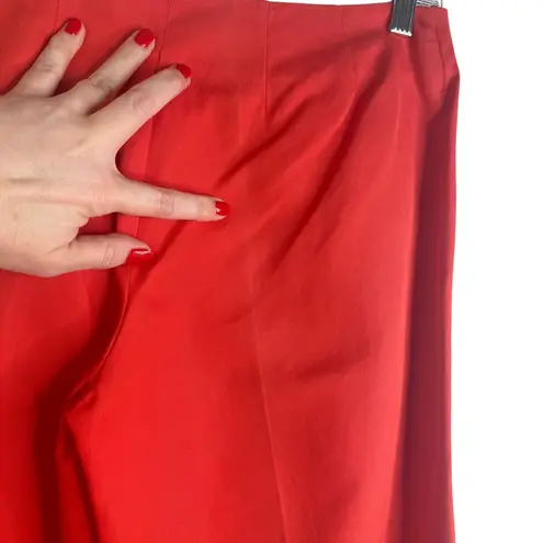 Emilio Pucci Firenze Made in Italy Orange Red Straight Leg Pants EU 40 US 6-8