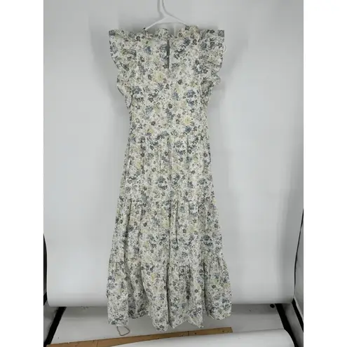En Saison Eliza Floral Dress Size Small Midi Ruffle Tiered Eyelet
