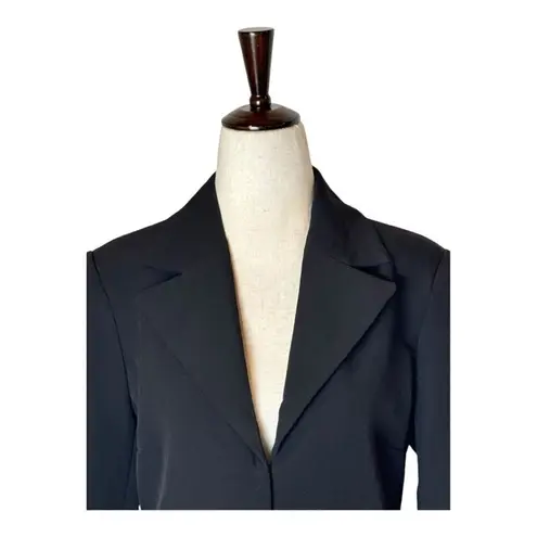 House of Harlow 1960 Blazer Women Small Black Cropped Rhinestone Fringe Coat