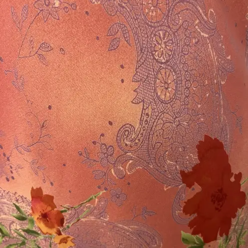 Vtg Y2K Floral Chiffon Sheer Overlay Maxi Dress Size 6 Fairy Grunge Flowy Floral